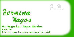 hermina magos business card